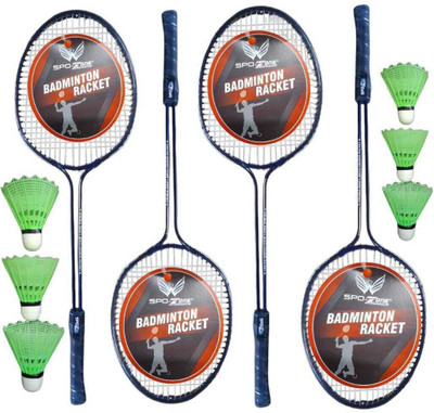 SPO Zone Premium Quality Badminton Racket With Nylon Shuttle Cocks Badminton Kit _9080881 Badminton Kit