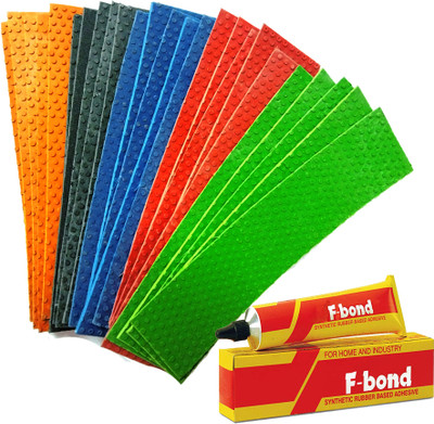 Fit City Care India Toe Guard for Cricket Bats (Multi) + Adhesive Bond Tube (50ml) - Pack of 25 Cricket Kit