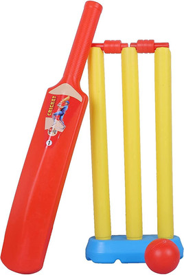 hariramsoap Kid's Light Weight Plastic Cricket Kit PVC/Plastic Cricket  Bat For Below 4 Yrs(100 g)