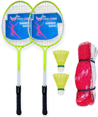 SPO Zone R208 Combo - 2 Racquet with Shuttle Badminton Kit Badminton Kit