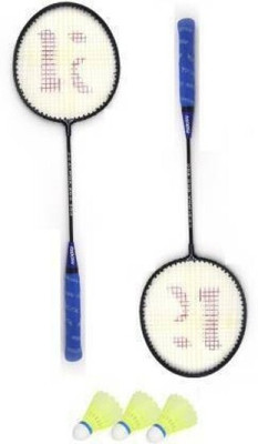 HOC Single Shaft Badminton 2 Piece Badminton With 3 Piece Nylon Shuttle Branded Badminton Kit