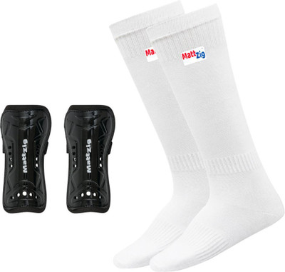 MATTZIG Elite Football Kit (One Pair of Football Socks & One Pair Elite Shin Guard) Football Kit