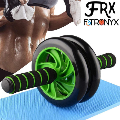 Fitfun Wheel Ab Roller, Training Abdominal Muscle Workout For Home & Gym Ab Exerciser(Black)