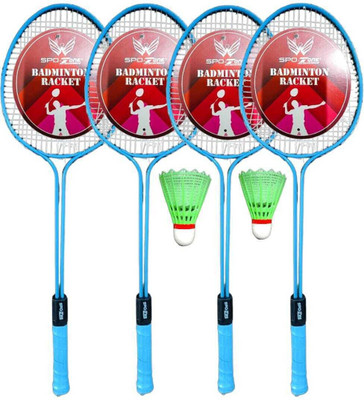 SPO Zone Premium Quality Badminton Rackets With Nylon Shuttle Cocks_25 Badminton Kit