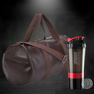 TRUE INDIAN Superior Quality Gym Bag with shaker bottle for men Fitness Accessory Kit Kit