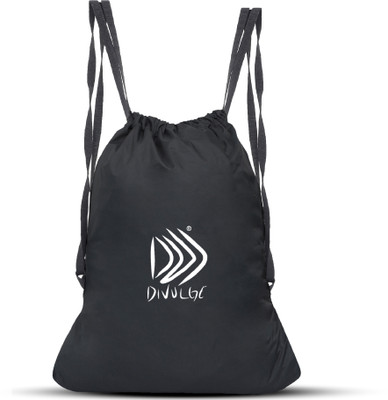 divulge Drawstring bags 18 L Backpack(Black)