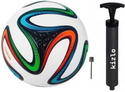 Kizlo Brazuca Football With Air Pump Size : 5 Football Kit