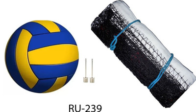 Y2M Superb Quality Volleyball With 2 Needle and Net Nylon DP-239 Volleyball Kit