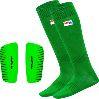 MATTZIG Professional Football Kit(One Pair Striped Football Socks & One Pair Shin Guard) Football Kit