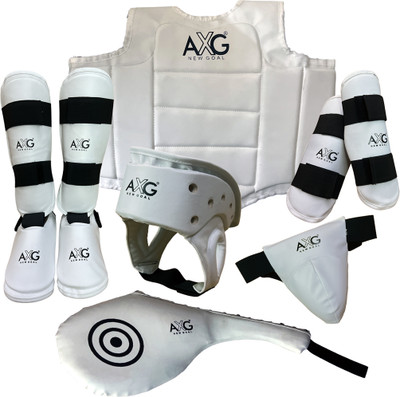 AXG NEW GOAL Premium Karate Kit (6 Items) Large For Age 15+yrs Boxing Kit