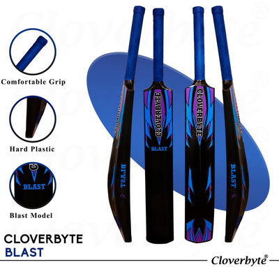 CLOVERBYTE Heavy Duty Plastic Very Strong Cricket Bat Full Size Premium Bat Cricket Kit