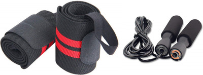 Fitnesstricks Sports & Fitness Combo Of Wrist Band With Skipping Rope Fitness Accessory Kit Kit