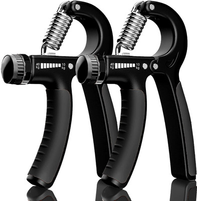 alis Combo Adjustable Hand Grip Strengthener| Hand Gripper| Finger Grip|Hand Exercise Hand Grip/Fitness Grip(Black)