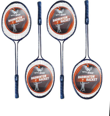 SPO Zone Badminton Kit Combo Set Of 4 Piece Racquet Badminton Kit