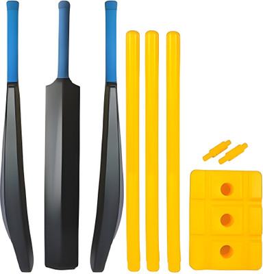 Krishav Trading PVC Bat With Plastic Wicket Set Cricket Kit