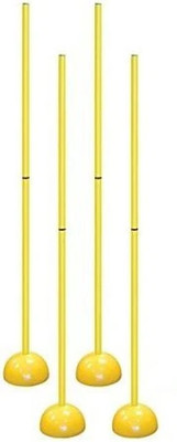 HouseOfCommon Indoor/Outdoor Turf Training Poles With Dome Base And Poles Connector Football Kit
