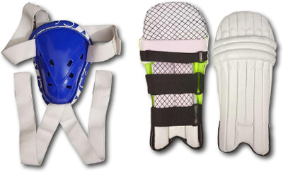 Sterling Combo Leg Pads and Abdominal Guard for men's Cricket Kit