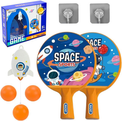 TMT STORE Indoor Hanging Tennis for kids -space theme Tennis Kit