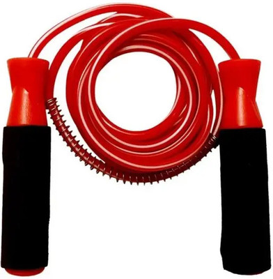 Monika Sports Adjustable Ball Bearing Skipping Rope Ball Bearing Skipping Rope(Black, Blue, Length: 275 cm)