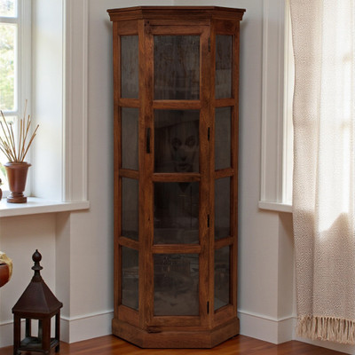 THE ATTIC Solid Wood Kitchen Cabinet(Finish Color - Honey, Pre-assembled)