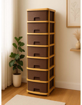 MAXTID Shelf Organizers(Brown, Plastic)