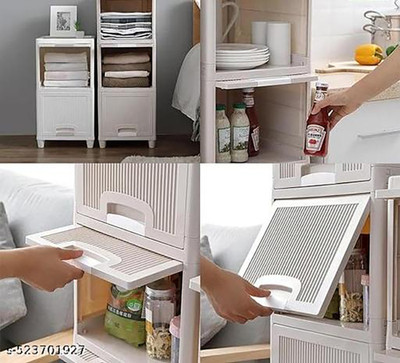anueshth 5 Layer Foldable White Kitchen Cabinet Drawer for Home Hospital, school Drawer Divider(Plastic)