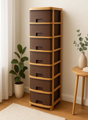 MAXTID 7 Compartments Plastic PP(Brown)