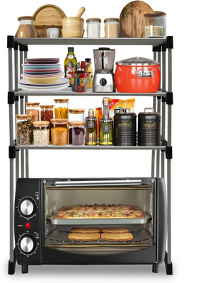 SANAMSOTRE Utensil Kitchen Rack Carbon Steel Multi Functional MicroWave Kitchen Rack