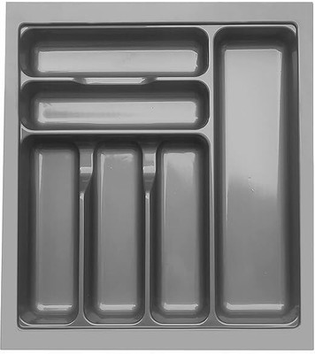 WallCare Empty Cutlery Holder Case(Grey  Holds 6 Pieces)