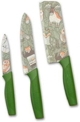 Zunbella 3 Pc Stainless Steel Knife Set Ergonomic Knife Set for Cooking - Chef, Utility & Paring Knives