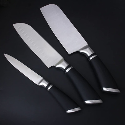 HomeHunt 3 Pc Stainless Steel Knife Set Japanese Chopping Knife/Professional Knife, Very Sharp Blade