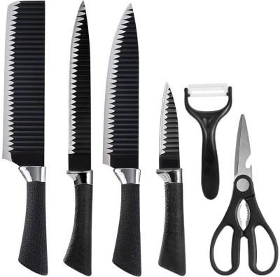 Dwiza Enterprise 6 Pc Stainless Steel Knife Set Household Chef Knife Cutting Fruit Gift Set Ergonomic Non-Slip Handle- Set of 6