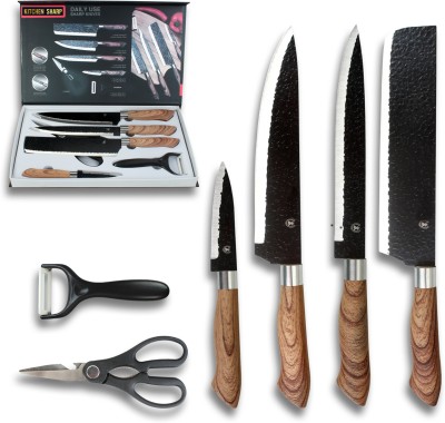 KITCHEN SHARP 6 Pc Stainless Steel Knife Set