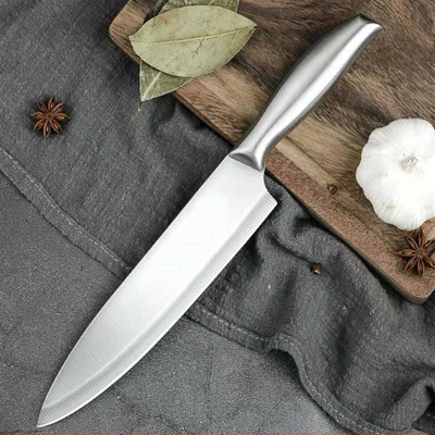 ARQIVO 1 Pc Stainless Steel Knife Kitchen Chef Knife,Stainless Steel Knife with Non-Slip Handle,Silver,Pack of 1