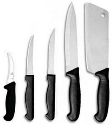 rk enterprise 7 Pc Stainless Steel Knife Set Knife set Stainless Steel Knife(BONING,CHEF,LASER,UTILITY,BREAD,PARING,POINTED)