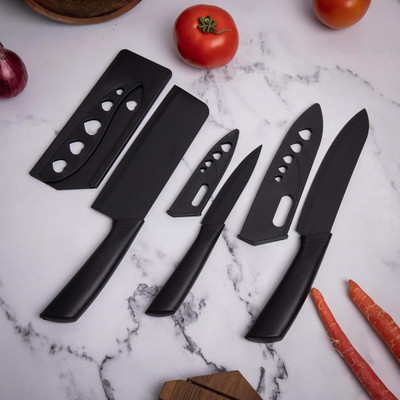 DEAROW 1 Pc Stainless Steel Knife Set Professional Kitchen Knifes Set, 3 Pieces, Stainless Steel, Non-Slip Handle