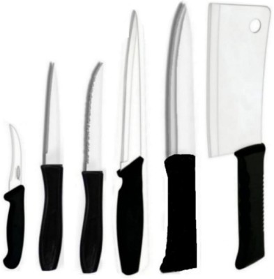 DNJ 6 Pc Stainless Steel Knife Set Stainless steel of 8 Knife Set (BONING,CHEF,ETC)