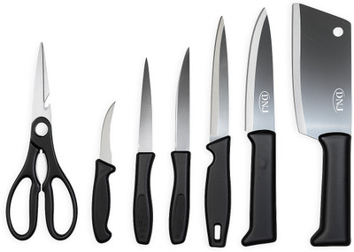 JD ENTERPRISE 7 Pc Stainless Steel Knife Set Stainless Steel Knife Set of 6 and Kitchen Scissor
