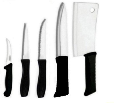 rk enterprise 5 Pc Silver Knife Knife set 6 Stainless Steel with Knife set KNIVES(BONING,CHEF,UTILITY,LASER)