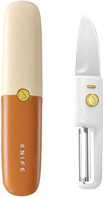 KERFORA 2 In 1 Stainless Steel Sharp Smooth Vegetable Fruit Peelers Straight Peeler(Multicolor)