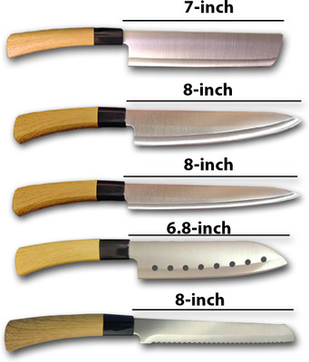 RI-ZAM 5 Pc Stainless Steel Knife Set YING High Quality Blade Professional Chef Knife