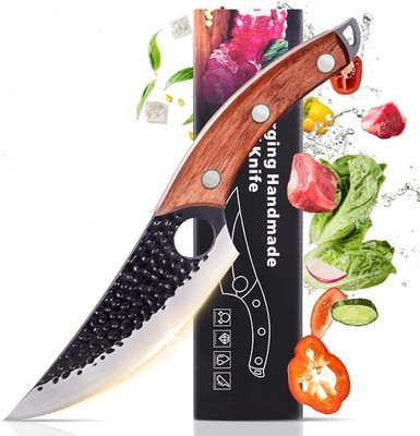SIAMO 1 Pc Steel Knife Chef Knife for Kitchen Meat Cleaver Knives with Sheath