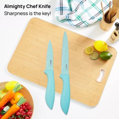 SHOPPOFOBIX 2 Pc Stainless Steel Knife Set Knife set pack of 2- green