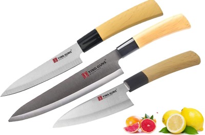 Ying Guns 3 Pc Stainless Steel Knife Set for Kitchen cutting Fruits Veg & Meat