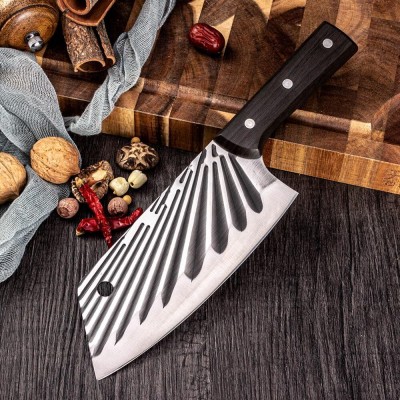 Nathgra 1 Pc Stainless Steel Knife Kitchen Chef Knives, Chinese Cleaver Knife with Non-Slip Handle