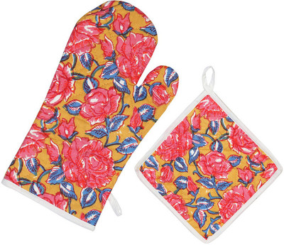 Go Texstylers Multicolor Cotton Kitchen Linen Set(Pack of 2)