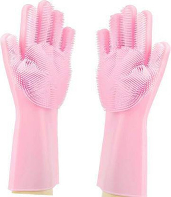 Trade Hub Pink Silicon Kitchen Linen Set(Pack of 1)
