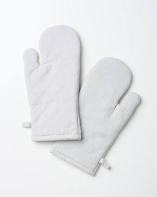 KITESCREATIONS Grey Cotton Kitchen Linen Set(Pack of 2)