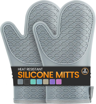 CELEORIS Grey Silicon Kitchen Linen Set(Pack of 2)