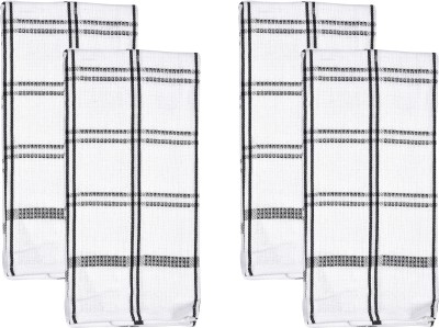 Trendstextile Black Cotton Kitchen Linen Set(Pack of 4)